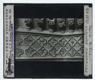 Amiens, Kathedrale Notre Dame : linkes Westportal, Monatsbilder