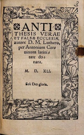 Antithesis verae et falsae ecclesiae