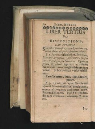 Liber Tertius. De Dispositione.