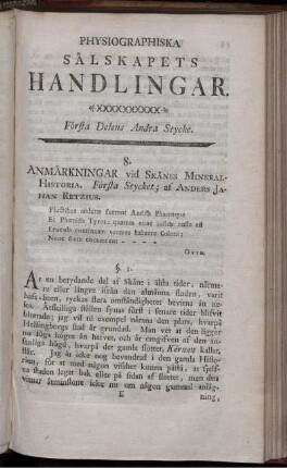 Första Delens Andra Stycke.