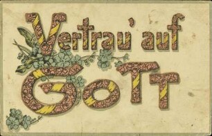 Vertrau' auf Gott