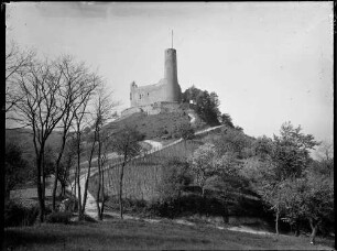 Weinheim Burg Windeck Gesamtansicht von Nordosten