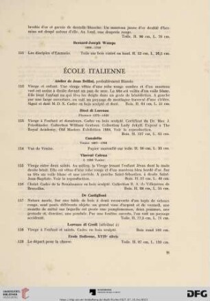 Écoles Italienne (No. 152 - 177)