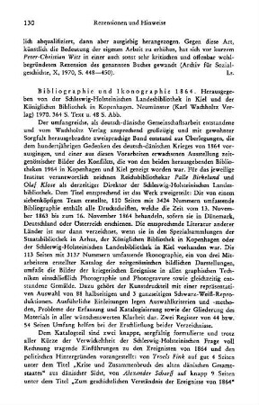 Bibliographie und Ikonographie 1864, hrsg. von der Schleswig-Holsteinischen Landesbibliothek in Kiel und der Königlichen Bibliothek in Kopenhagen : Neumünster, Wachholtz u.a., 1970