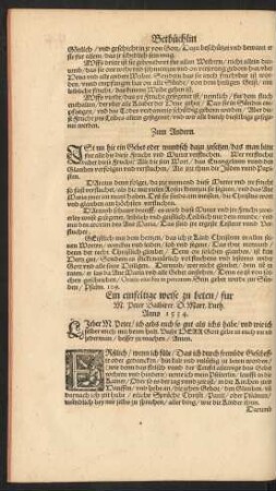 Ein einfeltige weise zu beten/ fur M. Peter Balbirer ... Anno 1534.