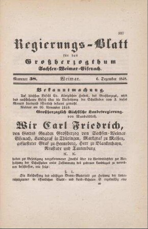 Nr. 38 : 6. Dezember 1848