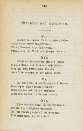 Wandrer und Pächterin.