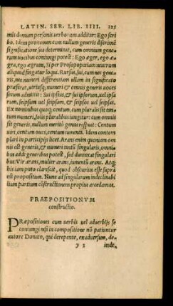 Praepositionum constructio.