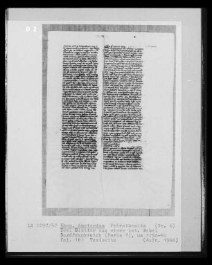 Blatt aus einer lateinischen Bibel, fol. 161