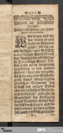 Vorrede an Christliche Hertzen