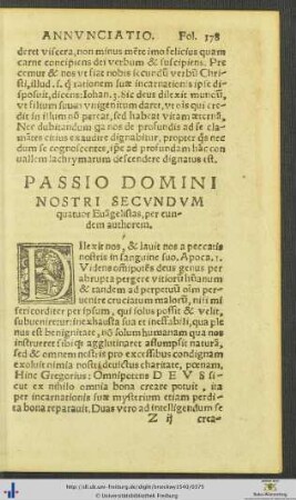 Passio Domini Nostri