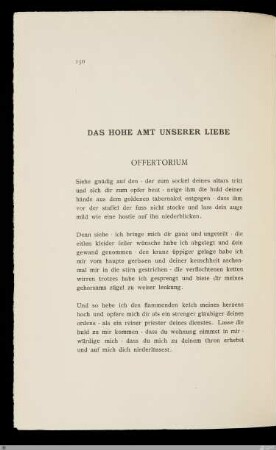 Das hohe Amt unserer Liebe / [Saladin Schmitt]