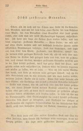 5. Höchst zerstreute Gedanken