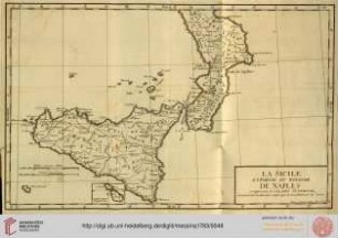 Tafel: La Sicile et partie du Royaume de Naples