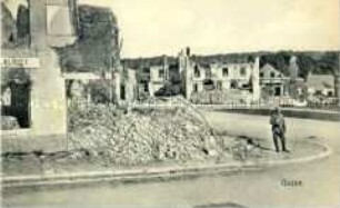 Die zerstörte französische Stadt Guise