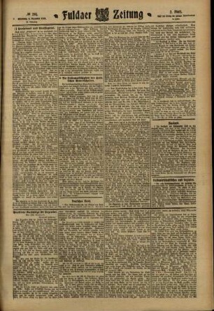 Zweite Ausgabe vom Donnerstag, den 08. Dezember 1910.