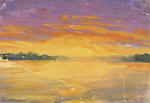 Sonnenaufgang. Amazonenstrom