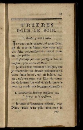 Prieres Pour Le Soir.