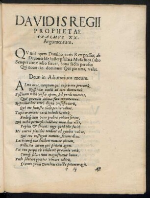 Davidis Regii Prophetae ...
