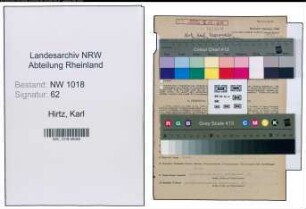 Entnazifizierung Karl Hirtz , geb. 19.02.1903 (Lagerist)