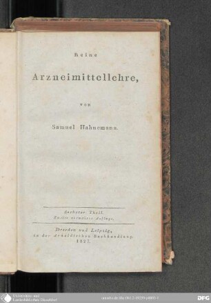 6: Reine Arzneimittellehre