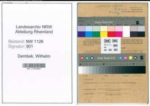 Entnazifizierung Wilhelm Dembek , geb. 28.12.1919 (Polizist)
