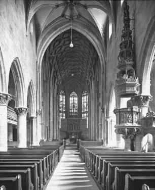 Heilbronn, Kilianskirche, Inneres, nach Osten