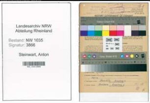 Entnazifizierung Anton Steinwart , geb. 13.06.1901 (Bergassessor)