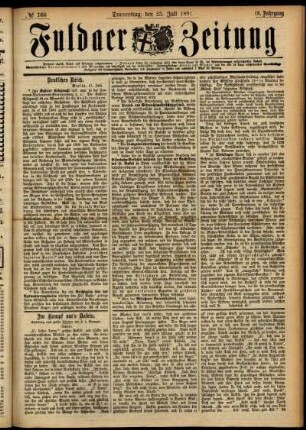 Ausgabe vom Donnerstag, den 23. Juli 1891.