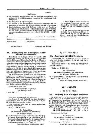 Weiterzahlung von Dienstbezügen an Einberufene zum Wehrdienst : [Allgemeine Verwaltungssachen] ; [Für das Reich] ; [Amtliche Erlasse] ; [Amtlicher Teil]