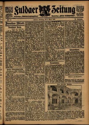 Zweite Ausgabe vom Dienstag, den 04. April 1905.