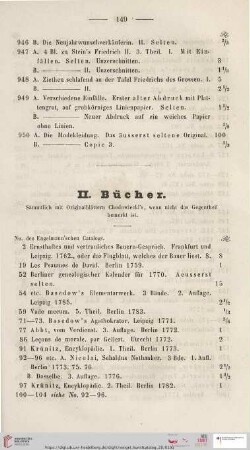 II. Bücher (Nr. 2 - 945)