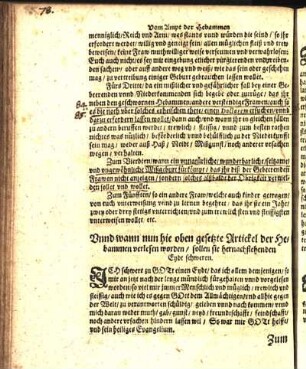 Vnnd wann nun hie oben gesetzte Artickel der Hebammen verlesen worden / sollen sie hernachstehenden Eyde schweren.
