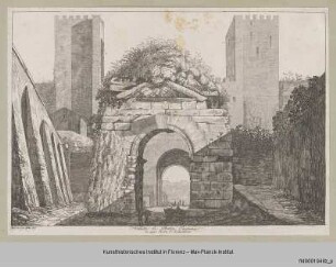 Vedute der Porta San Sebastiano in Rom