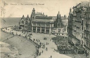 Erster Weltkrieg - Postkarten "Aus großer Zeit 1914/15". "Ostende - Vue panoramique du Kursaal"