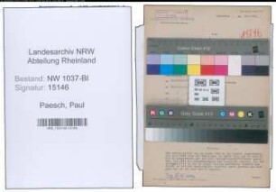 Entnazifizierung Paul Paesch , geb. 19.03.1901 (Chemiewerker)