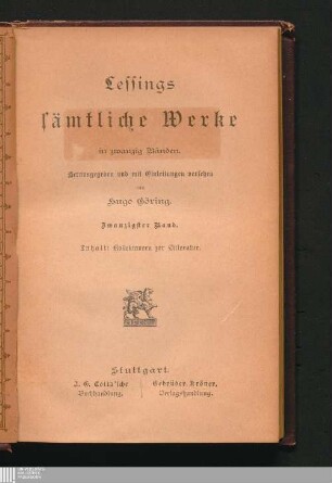 20: Kollektaneen zur Litteratur