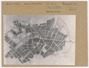 Plan: Kolonie Schillerhöhe. Berlin, Wedding, Reinickendorfer Straße/Markstraße/Oskarplatz (seit 1958 Louise-Schroeder-Platz)/Seestraße/Osloer Straße