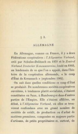 § 3. Allemagne