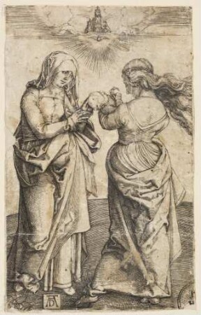Die heilige Anna und Maria mit dem Kinde, stehend