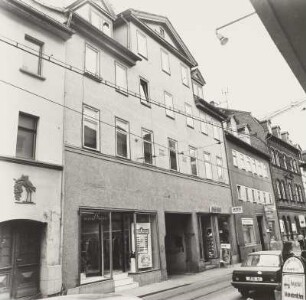 Jena-Zentrum, Neugasse 7. Wohnhaus mit Laden (19. Jh.). Straßenansicht