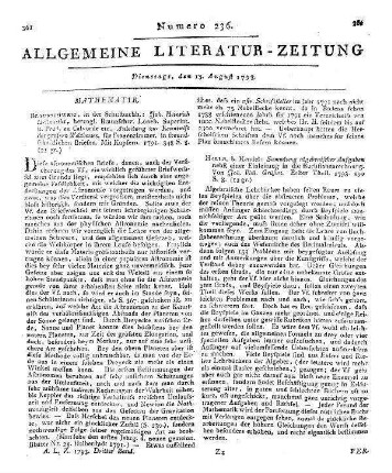 Fliegende Blätter für Freunde der Wahrheit und Aufklärung. - [S.l.] , 1792 Mehr nicht ersch.