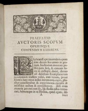 Praefatio Auctoris Scopum Operisque Compendium Exhibens.