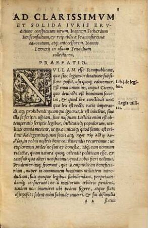 Ioan. Ferrarii Montani in usus feudorum collectanea quodammodo methodica : quibus etiam nonnulla de homagio, operis et praestationibus subditorum accesserunt, quotidie usuvenientia