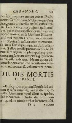 De Die Mortis Christi.