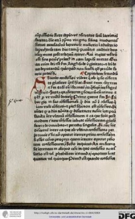 Capitulum secundum.