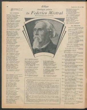 Antología poética de Federico Mistral en el centenario de su nacimiento