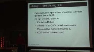 SyncEvolution: From the SyncML Protocol to Free and Open Implementations