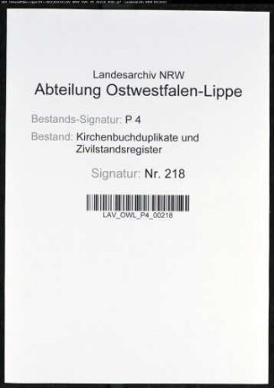 Zivilstandsregister der Munizipalität Schwerte (GHT 1810 2 Bände, A 1810). (Gemeinde: Zivilstandsregister)