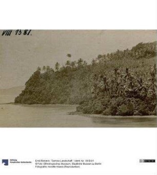 "Samoa Landschaft."